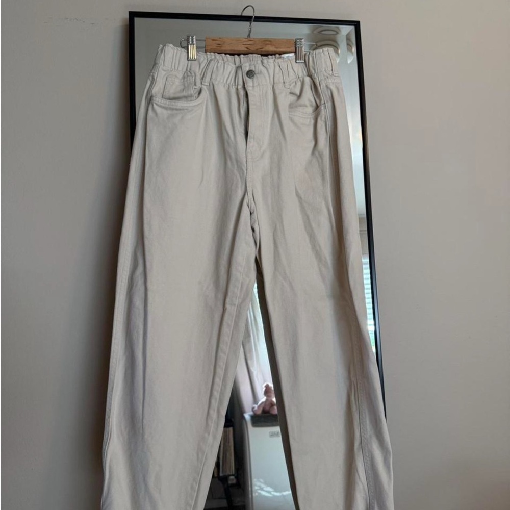 H&M Off-White Trousers